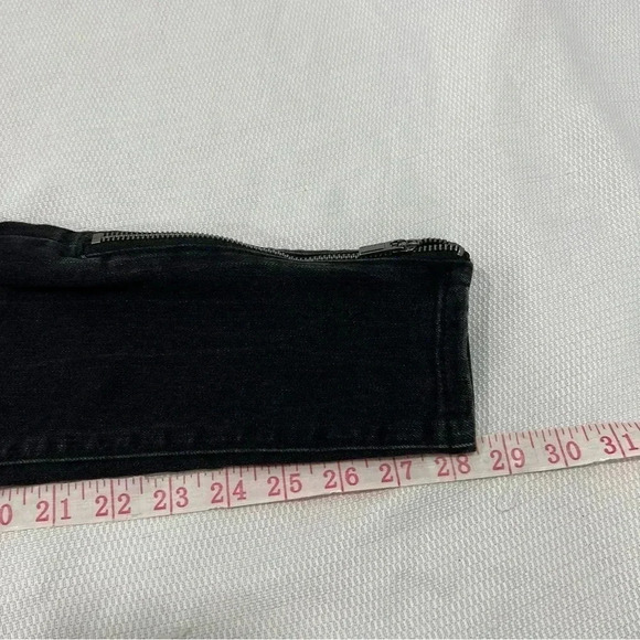 Athleta Carbon Wash Black Ultra Skinny Zip Ankle Sculptek Jeans Size 0 - Picture 12 of 12